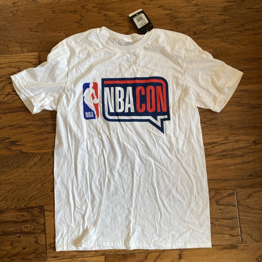 NBA Con Las Vegas Nevada Graphic T-Shirt White Mens Medium 01WHT3381 NWT